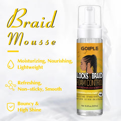 Goiple mousse para trenzas y locs con brillo definido