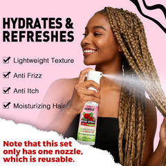 Goiple spray para locs: definición de trenzas y brillo sutil.