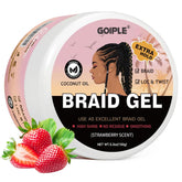 Goiple strawberry braid gel jar for strong hold and glossy finish.