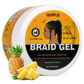 Goiple strong hold braiding gel 8oz bottle for durable braids and smooth edges