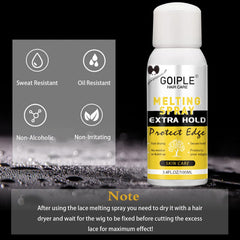 Goiple transparent-drying-wig-glue dries quickly for busy mornings.