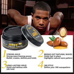 Goiple Wave Pomade, textura cremosa sin residuo grasa para un peinado suave.