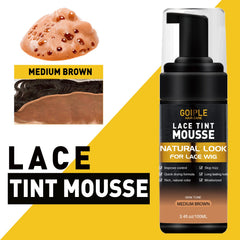 Goiple wig glue application setup with essential tools for lace work