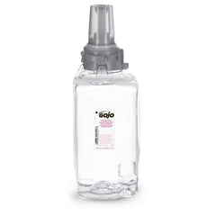 GOJO ADX-12 refill being inserted into dispenser reduces countertop clutter