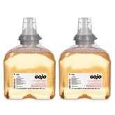 Gojo TFX Premium antibacterial foam refill with Fresh Fruit Scent for quick handwashing.