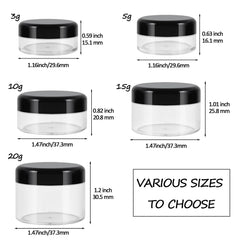 GOLACKY 10g jar demonstrating transparent body for easy content checks.
