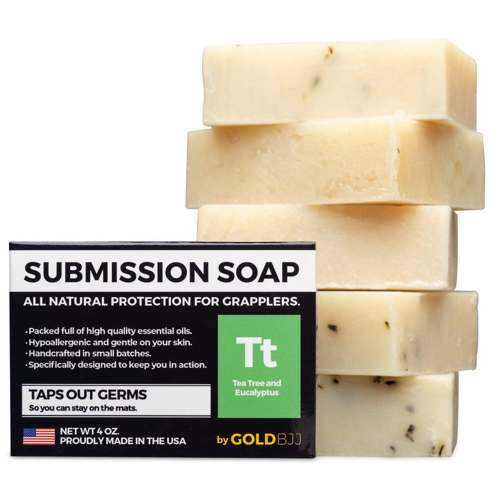 Gold BJJ premium tea tree classic bar for grappling sessions.