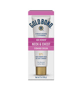 Gold Bond Age Renew crema cuello-pecho en tubo, hidratación suave de 2 oz