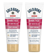 Gold Bond Diabetics' Foot Cream pack-2 front view for daily dry skin relief