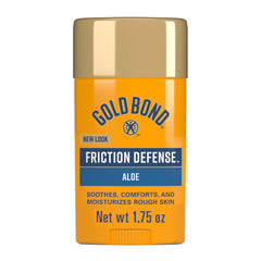 Gold Bond Friction Defense Stick being applied to skin to prevent irritation.