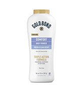 Gold Bond Ultimate Comfort Body Powder: trio de frascos de 10 oz para frescura diaria.