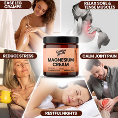 Golden Sloth Magnesio crema alivia dolores musculares tras ejercicio