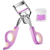 Goldenrich eye lash curler silver with ergonomic soft-touch handle for easy curling.