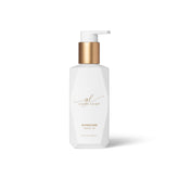 Goldie Locks Signature Leave-In Conditioner bottle pour for quick detangling and hydration.