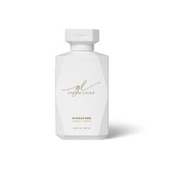 Goldie Locks Ultra Hydrating Conditioner bottle shows frizz control and color-safe conditioning.