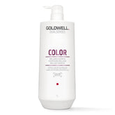 Goldwell Dualsenses Color Brilliance Shampoo 1L bottle, color protection for vibrant, long-lasting results.