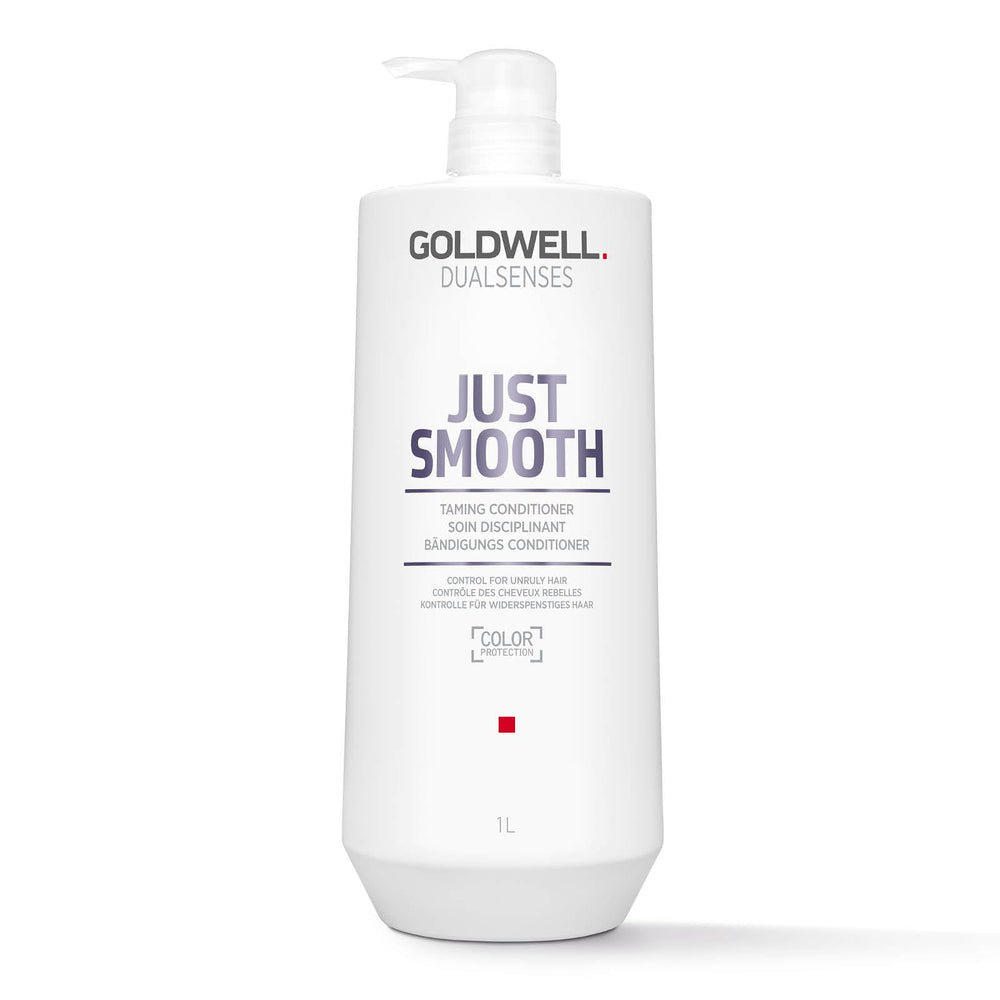 Goldwell Dualsenses Just Smooth bottle pour for easy application and frizz control