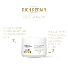 Goldwell Dualsenses Rich Repair bottle closeup showing rich formula