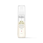 Goldwell Rich Repair Serum Spray, bote, aporta brillo suave y reparación profunda.
