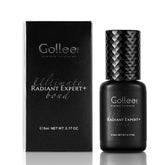GOLLEEPRO eyelash glue bottle demonstrates fast drying for professional lash services.