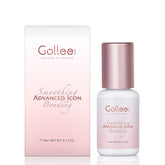 GOLLEEPRO glue bottle, clear pink, designed for precision lash extensions and strong adhesion.