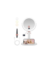 GOMIPURU makeup magnifying mirror 30x-1x with light for precise eyeliner checks