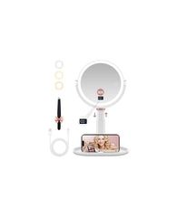 GOMIPURU makeup magnifying mirror 30x-1x with light for precise eyeliner checks