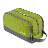 Gonex travel toiletry bag nylon main compartment keeps large items organized on the go