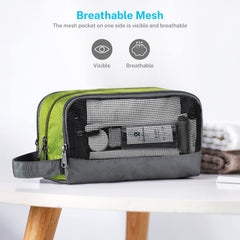 Gonex travel toiletry bag nylon side pocket adds extra storage for essentials