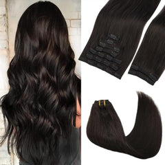 GOO GOO clip-in hair extensions in 20-inch length for natural volume