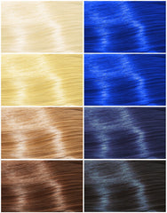 Good Dye Young Blue Ruin strand-test swatches demonstrate fade over time
