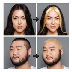 Good Dye Young lightener kit bottle ready for mixing and application