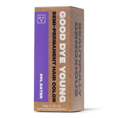 Good Dye Young purple color bottle showing vibrant, conditioning semi-permanent shade