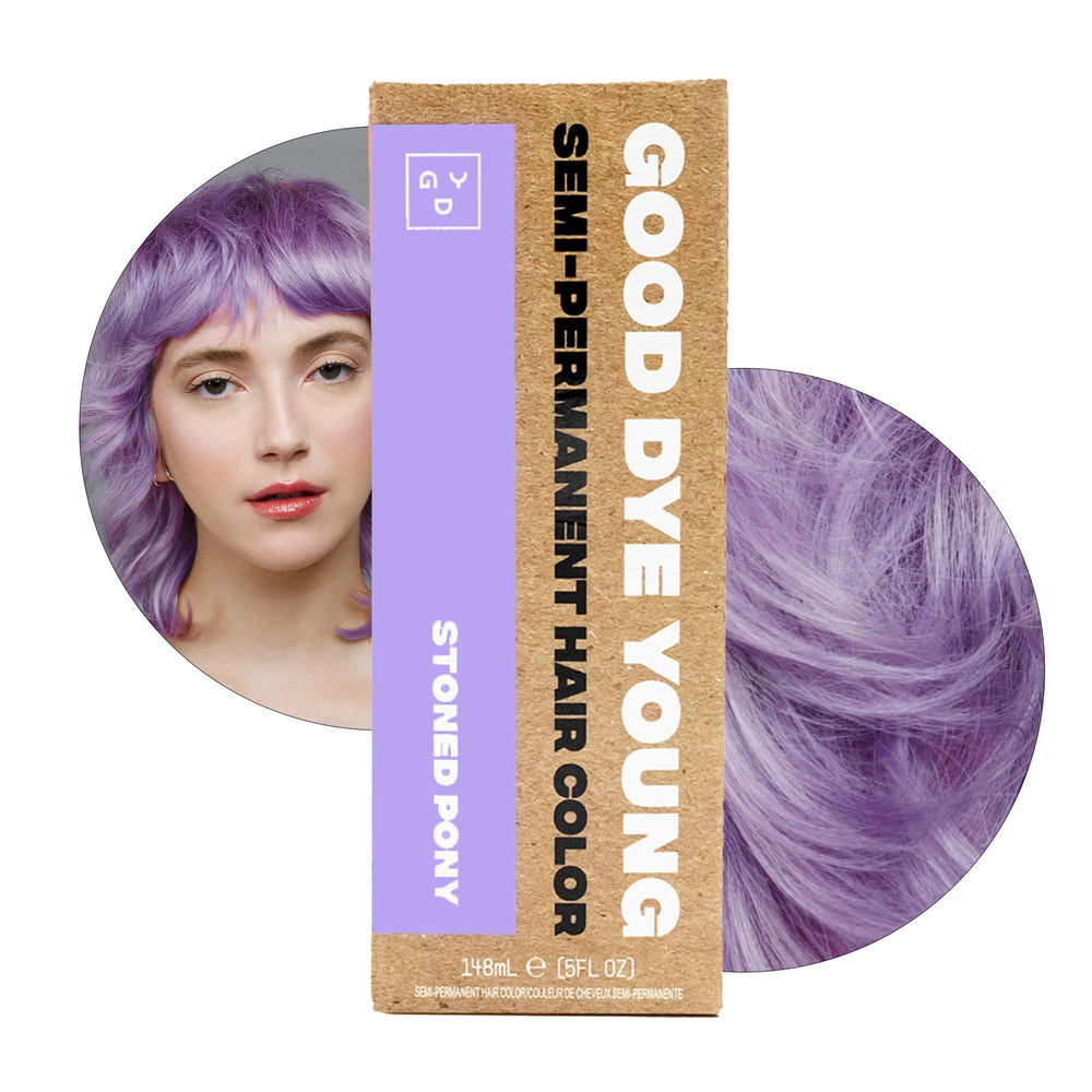 Good Dye Young Stoned Pony bottle front displaying vibrant purple dye option.
