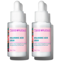 Good Molecules suero ácido hialurónico pack 2 30ml: hidratación profunda