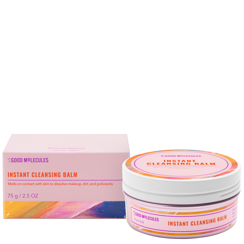 Good Molecules bálsamo desmaquillante instantáneo tarro: eliminación suave de maquillaje diario.