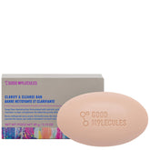 Good Molecules Clarify and Cleanse Bar packaging with the bar for daily cleansing