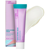 Good Molecules crema retinol suave, botella: uso nocturno para piel más clara.