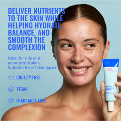 Texture-swirl shows fast absorption and non-greasy feel
