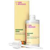 Good Molecules Niacinamida Serum, botella frontal, mejora tono y textura de la piel.