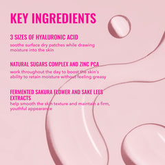 Good Molecules Sakura Acido Hialuronico Boosting Essence, resplandor inmediato sin grasa.