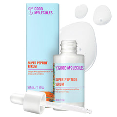 Good Molecules Super Péptidos Serum: botella elegante para piel hidratada y firme