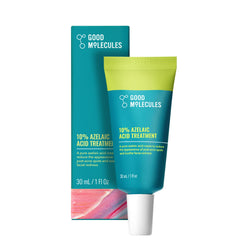 Good Molecules frasco del tratamiento azelaico al 10% para rostro, tono más uniforme.