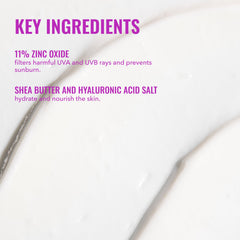Good Molecules zinc oxide, ingrediente activo, protege UVA/UVB sin residuo blanco.