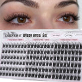 Goddvenus short wispy lash clusters in 10mm for a natural daytime look.