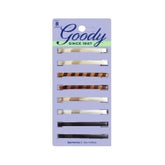 Goody Classics Barrettes 8-count pack, close-up, smooth edges for gentle styling.