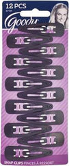 Goody WoMens Contorno Clips negro sostienen flequillo con estilo diario