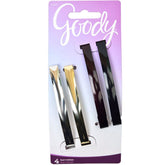 Goody Domed Tight Barrettes 3in front view with secure hold for everyday styles.