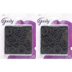Goody gomas mini negras para el pelo, ideales para trenzas o coletas pequeñas.