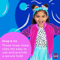 GOODY Kids Contorno Clip Daisy, conjunto de 8 unidades listo para peinar.